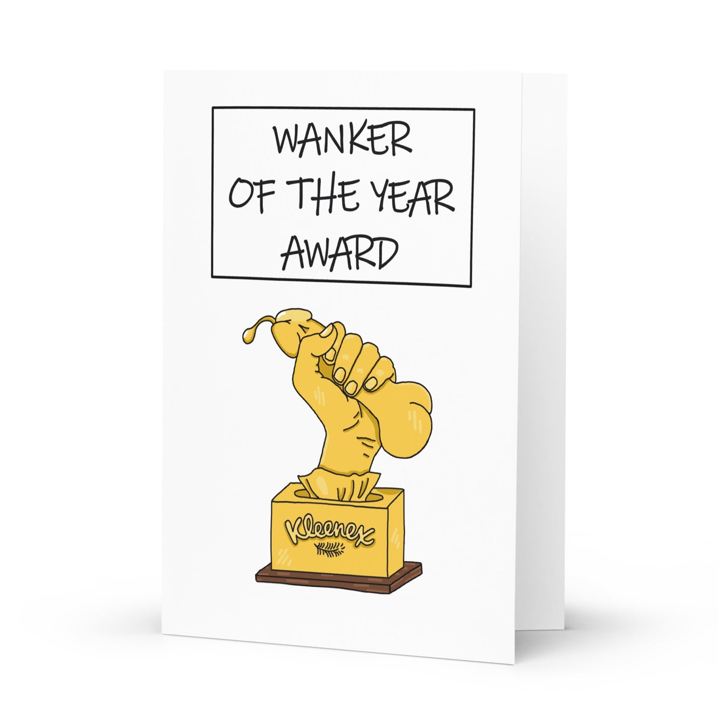 Wanker Of The Year Award Greetings Card