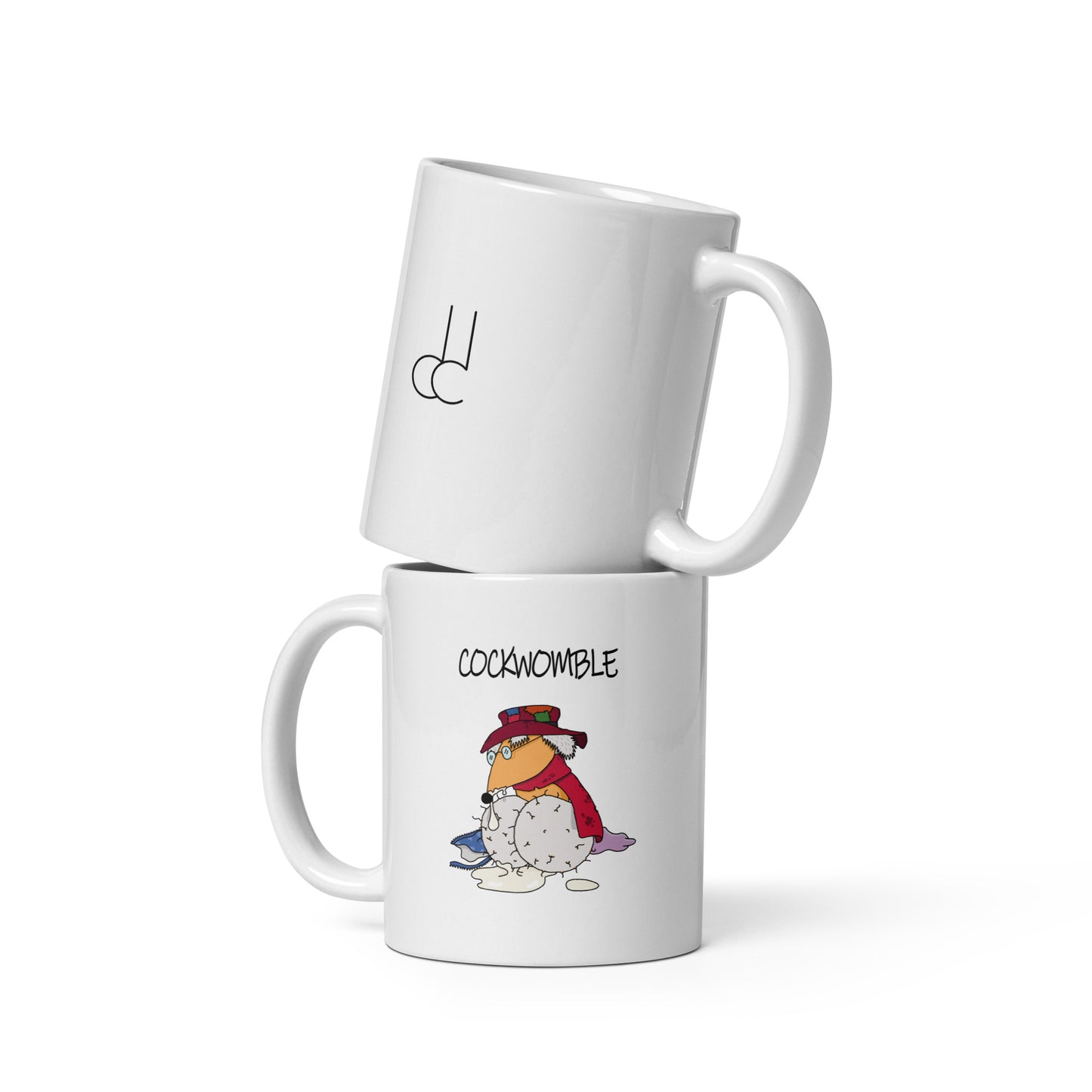 Cockwomble White Glossy Mug
