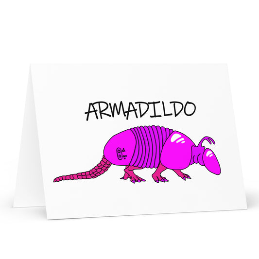 Armadildo Greeting card