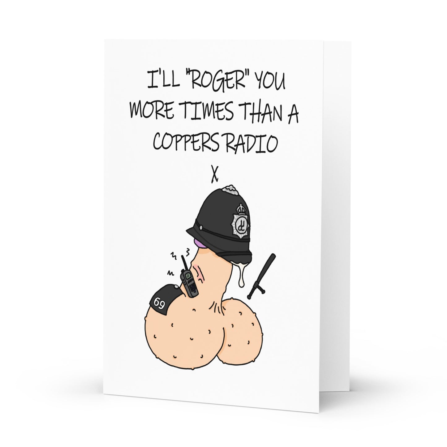 Coppers Radio "Roger" Greetings Card